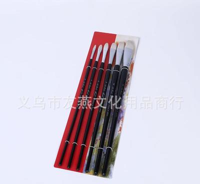 厂家直销实木杆猪鬃油画笔 专业绘画工具的高性价比选择