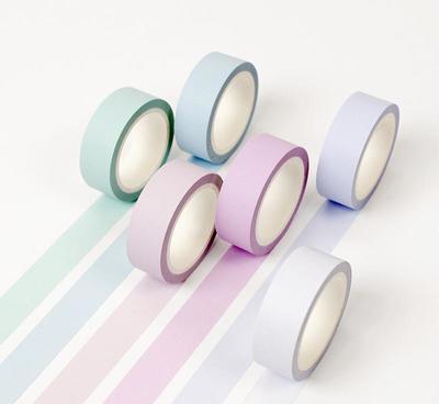 暮光之城与纸胶带柔色系列 纯色小清新的手帐美学